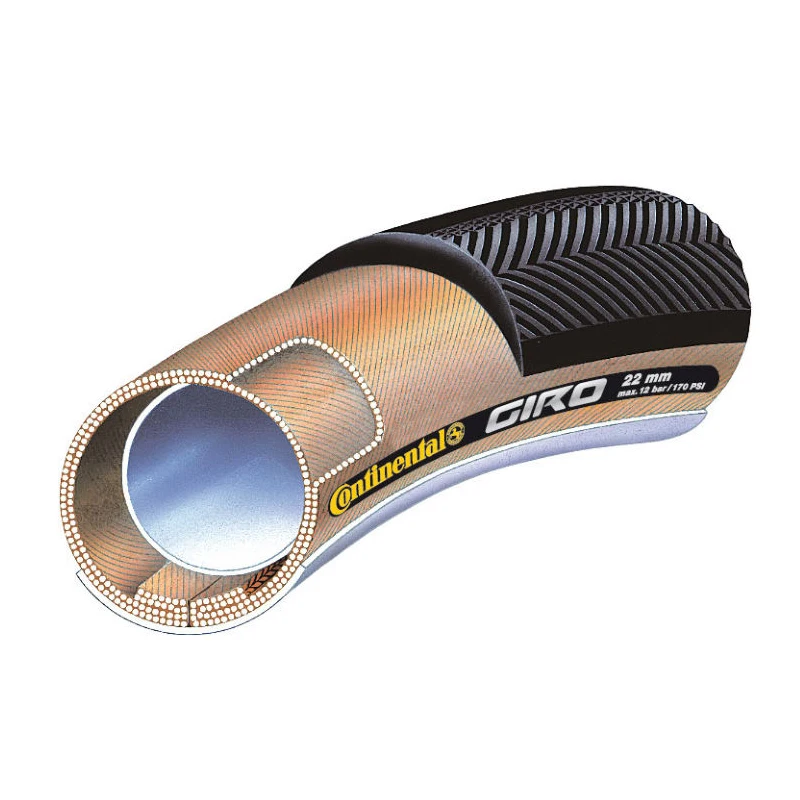 Шины для шоссейного велосипеда Continental Giro 700C 28 × 22 мм с желтым краем шины