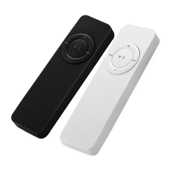 

2x Portable USB Sport U Disk Mini Mp3 Music Player Support 32GB TF Card(Black&White)