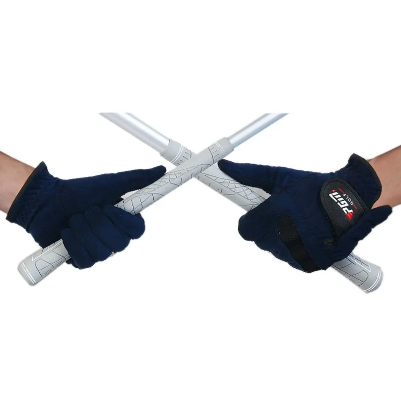 Мужские перчатки для гольфа с правой и левой стороны из абсорбирующей ткани из микрофибры, мягкие дышащие перчатки от бренда