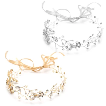 

Handmade Bridal Hair Tiara Head Piece Women Girls Rhinestone Pageant Crown D0LC