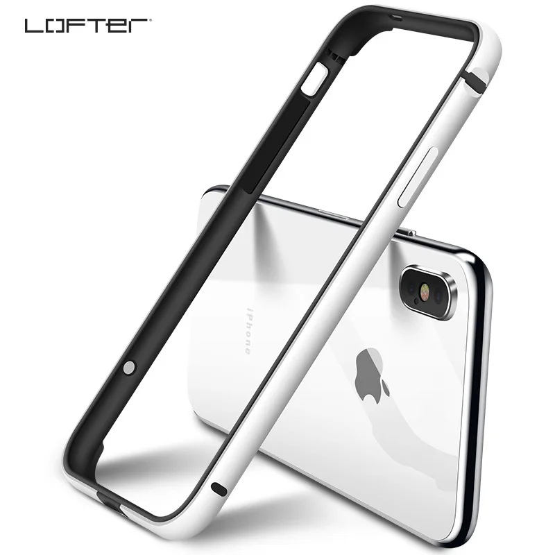 Lofter твердый ТПУ Алюминиевый металлический бампер чехол для iPhone X/XS Роскошный Жесткий металлический чехол-бампер противоударный тонкий