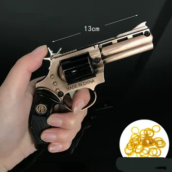 

CS CF Keychain Revolver Weapon Model Pistol Pendant Key Chain Men's Keyring Revolver eat chicken game Men Women keychains