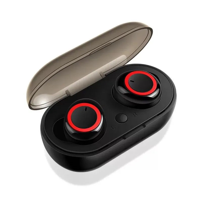 OTTWN TWS мини 5,0 горячие стиль Bluetooth наушники с зарядным Баном 3D стерео беспроводные наушники с двойным микрофоном истинный беспроводной - Цвет: BR
