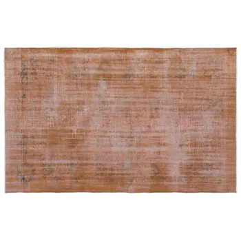 

Handmade Brown Vintage Overdyed Turkish Area Rug 182x285 Cm-5'12''X9'4''