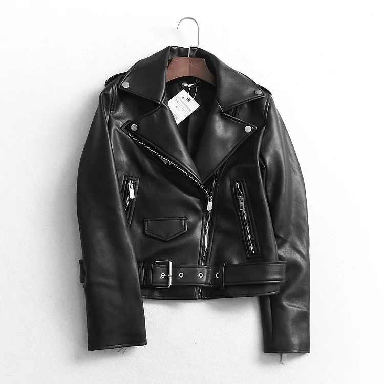

Mj45 WOMEN'S Dress Autumn And Winter New Style 2019 Fold-down Collar Solid Color Slim Fit Long-sleeve Zipper Jackets Coat WOMEN'