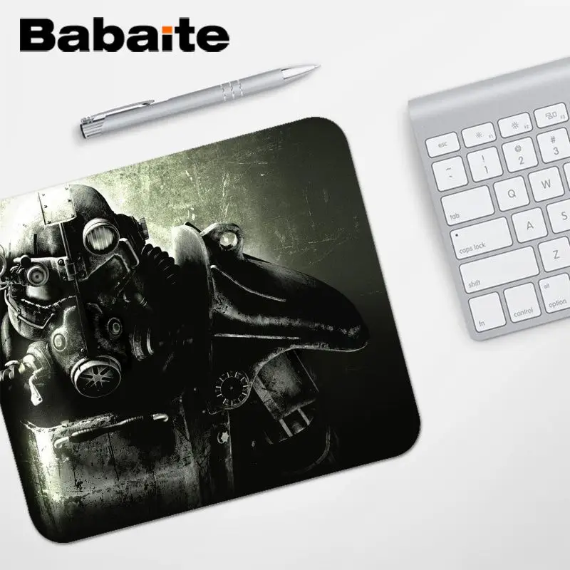 Babaite высокое качество Fallout DIY дизайн игровой с узором коврик для мыши Гладкий коврик для письма настольные компьютеры мат игровой коврик для мыши - Цвет: No Lock Edge25x29cm