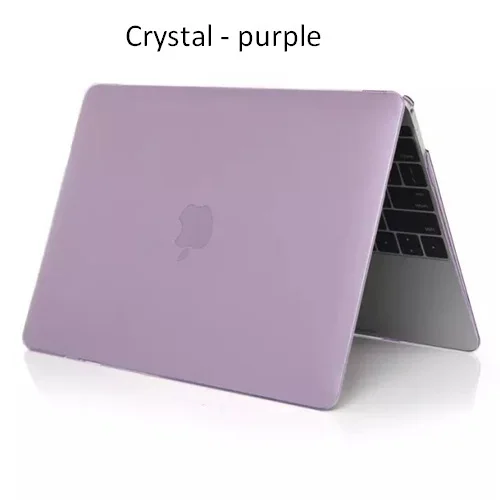 Чехол для ноутбука Apple Macbook Air Pro Retina11 12 13 15 матовая жесткая пластиковая кожа Защитный чехол для Mac Book Pro 13 15 - Цвет: crystal purple