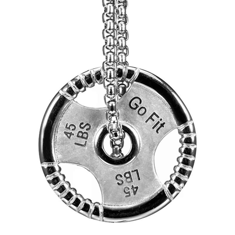 Barbell Dumbbell Weight Plate Pendant Charm Necklace Gym Bodybuilding Crossfit Barbell Dumbbell Weight Plate Pendant Charm Necklace Gym Bodybuilding Crossfit