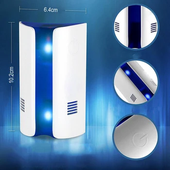 

Ultrasonic Electronic Mosquito Repellent Lamp Outdoor Household Multi-function Insect Pest Cockroach Suppressor UK/US/EU Plug