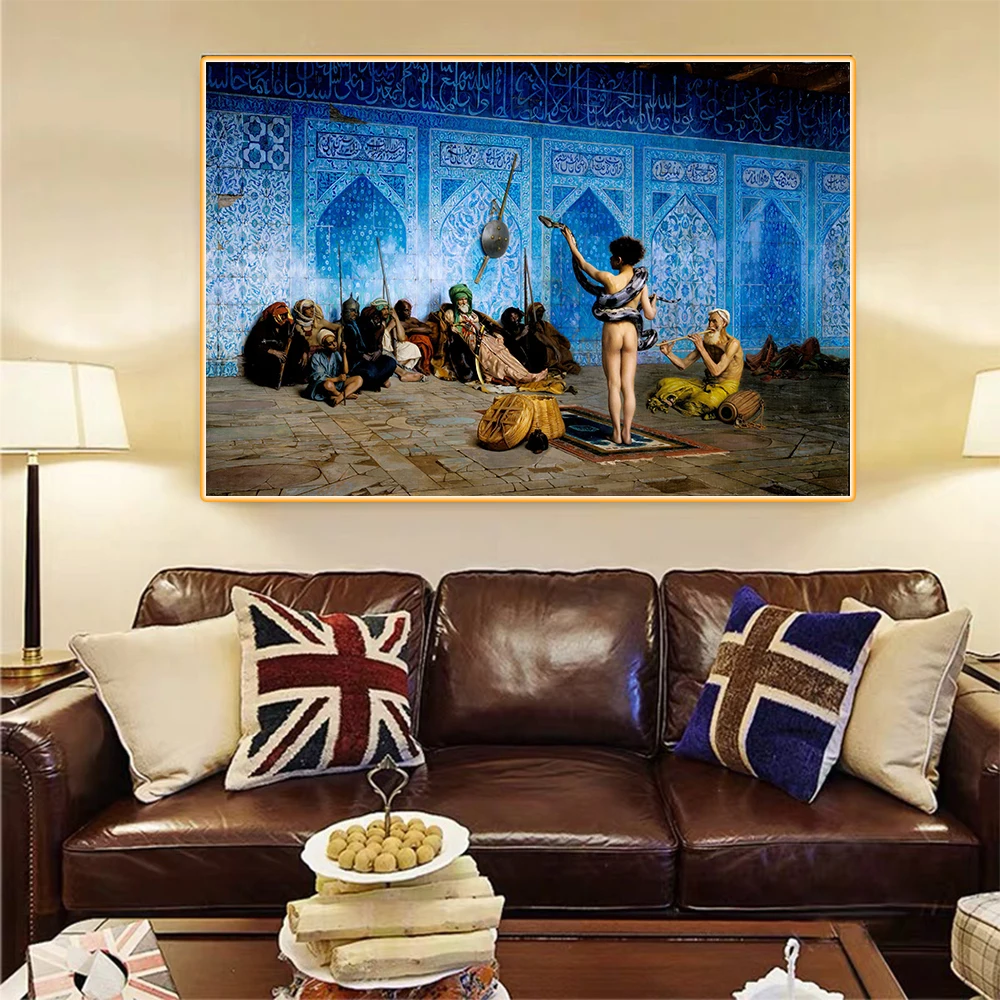 Citon Jean Leon Gerome Snake Charmer Canvas Холст Картина маслом всемирно известное художественное