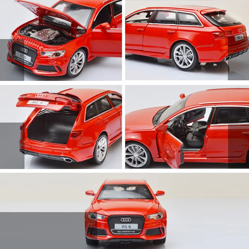 Модель автомобиля Audi RS6 1:32 литой автомобиль из сплава Игрушечная модель