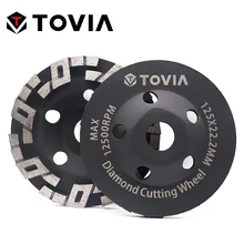 TOVIA 125mm יהלום שחיקה גלגל ליטוש אבן שחיקה גלגלים עבור זווית מטחנות אבן גרניט שיש פולני דיסק(China)