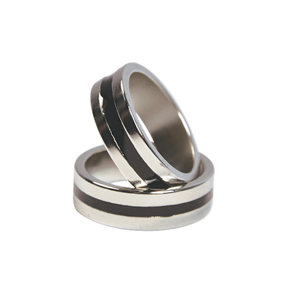Black Circle Pk Ring Magic Tricks Strong Magnetic Magnet Ring Coin Finger Decoration 18/19/20/21mm Size Magic Rings Props Tools