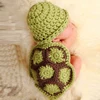 0-4m Baby Baby Girl Boy Newborn Turtle Knit Crochet Clothes Beanie Hat Outfit Photo Props Accessory Baby Photography Green 1