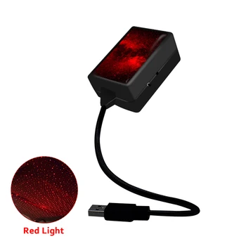 

Bedroom LED Lamp Romantic Atmosphere USB Charging Bendable Party 3 Modes Automatic Rotating Projector Car Roof Star Night Light