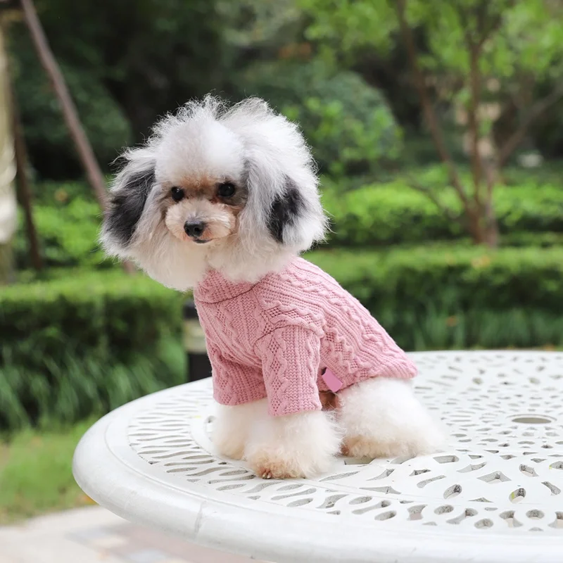 Осень Зима 5 цветов 3d дизайн Pet Mascotas одежда свитера Оптовая вязание крючком для