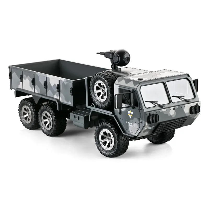 Eachine EAT01 1/16 2,4G 6WD RC автомобиль с камерой 720P пропорциональный контроль армии США военный внедорожный Рок Гусеничный грузовик RTR
