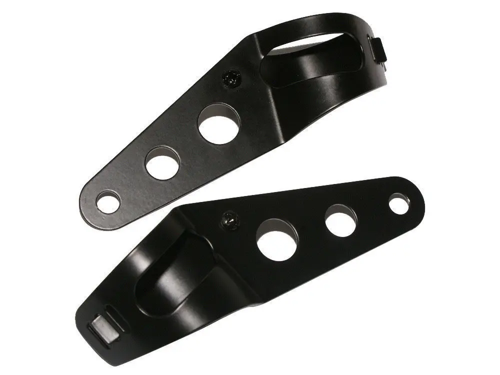 Adjustable 35~43mm Black Motorcycle Headlight Mounting Brackets Fork Clamps