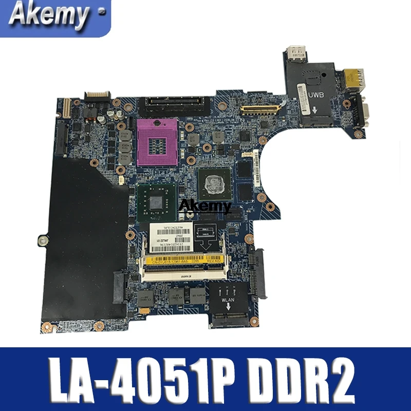 

For DELL E6500 Laptop motherboard CN-0YU618 0YU618 DDR2 LA-4051P Mainboard with graphic card test good