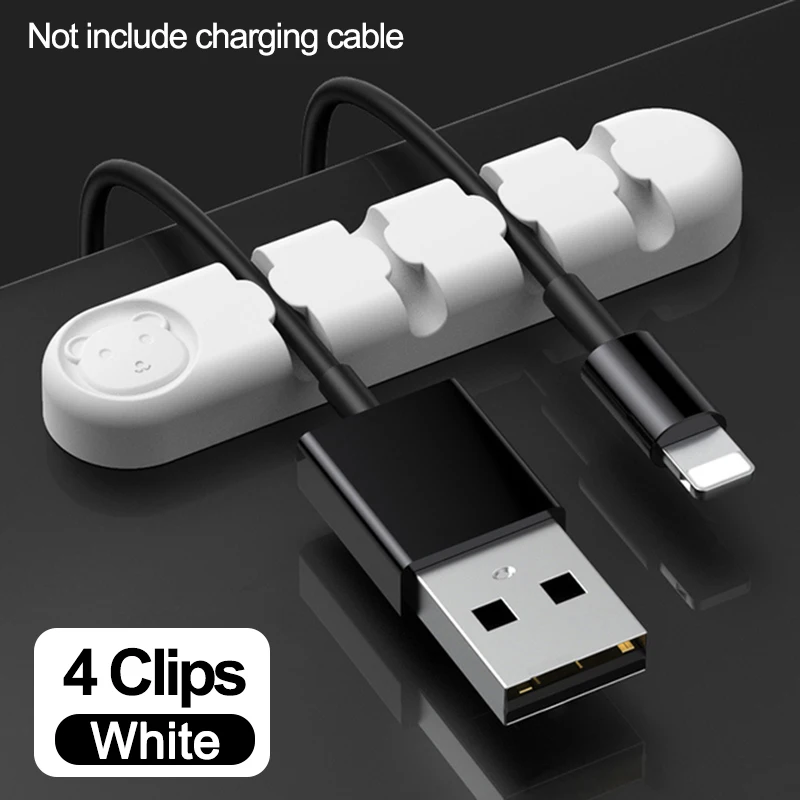 hdmi cables USB charger cable Organizer Cord cable Management Clip Charging Cable Winder Clips for Mouse Earphone Wire organizer Holder HDMI Cables Cables & Adapters