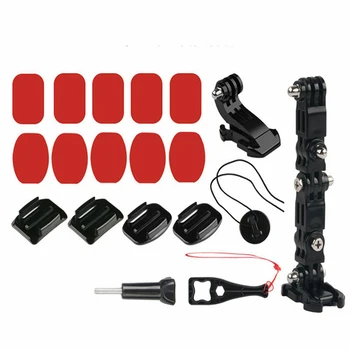 

19 Pcs Travel Chin Mount Accessories Front Buckle Screws Camera Bracket Set Motorcycle Helmet Base Riding Holder For GoPro Hero6