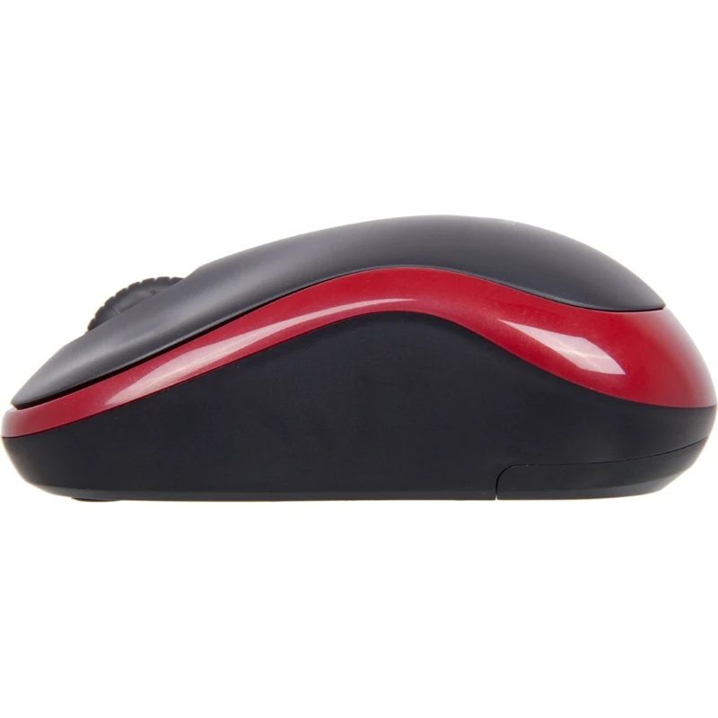 Мышь LOGITECH M185, беспроводная, USB, красный