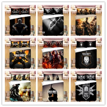 

LLANCL Call Of Duty Printed bedding sets Quilt/Duvet/Comforter cover Bedroom 3pcs holiday Gift all size