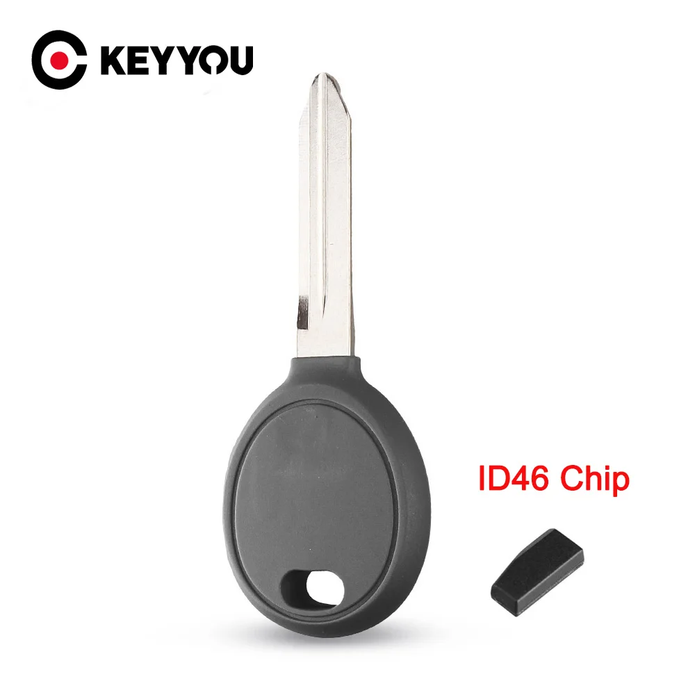 Транспондер KEYYOU с чипом ID46 для Dodge Chrysler Jeep Wrangler 1998 1999 2001 2002 2003 2004 2005 2006 чехол