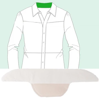 

10pcs For Unisex Summer Collar Sweat Pads Disposable White T-shirt Absorbing Deodorants Stickers Anti Perspiration Collar Pad