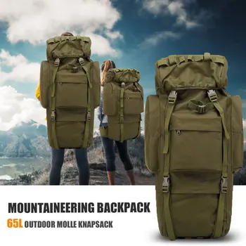 

65L Outdoor Camping Backpacks Large Capacity Mountaineering Knapsack Sports Camping Hiking Trekking Fishing Hunting Bags