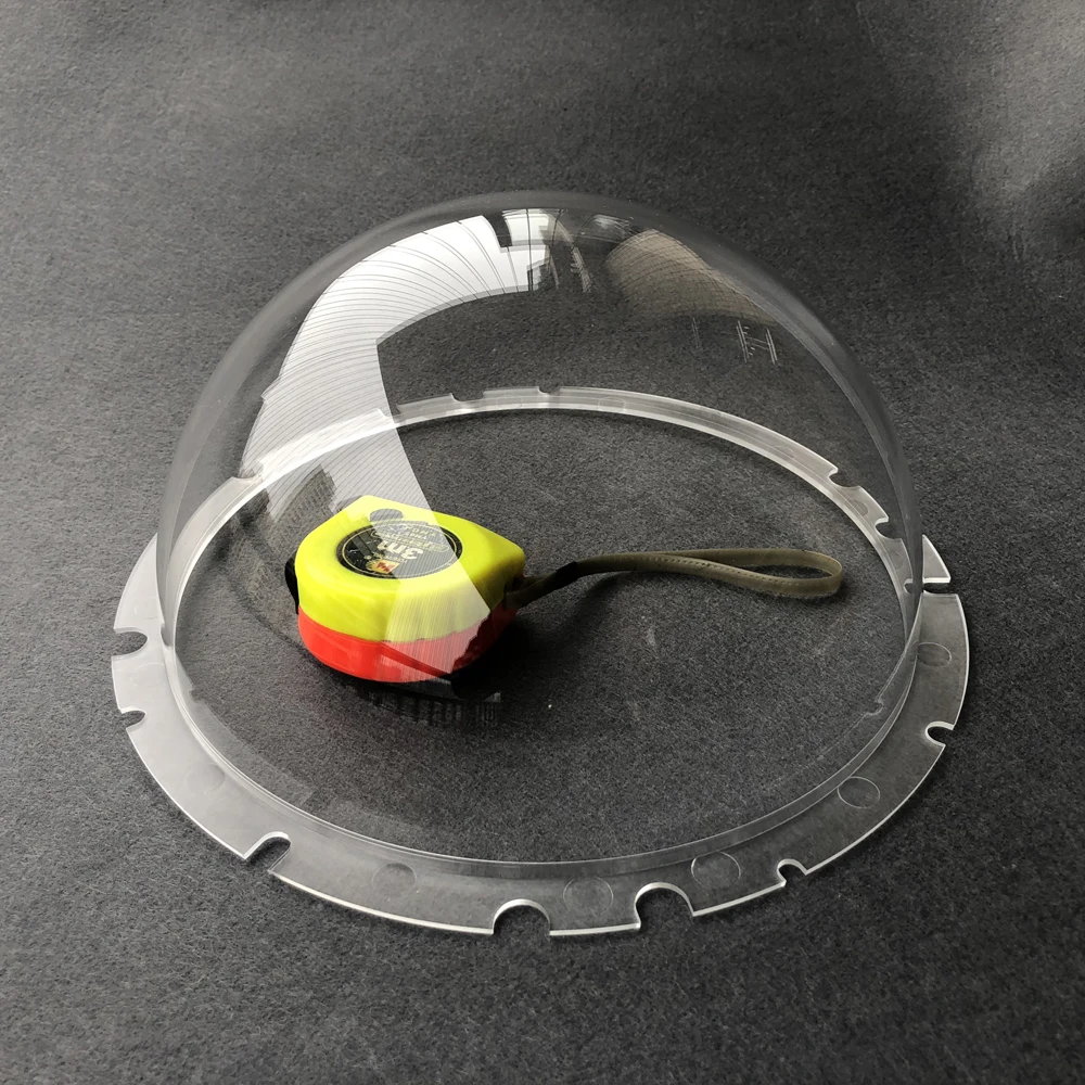 9.8 Inch 249x114mm Acrylic Optical Ball Thicken Clear Dome Cover PTZ IP Surveillance CCTV Camera Housing Antidust Lens Cap