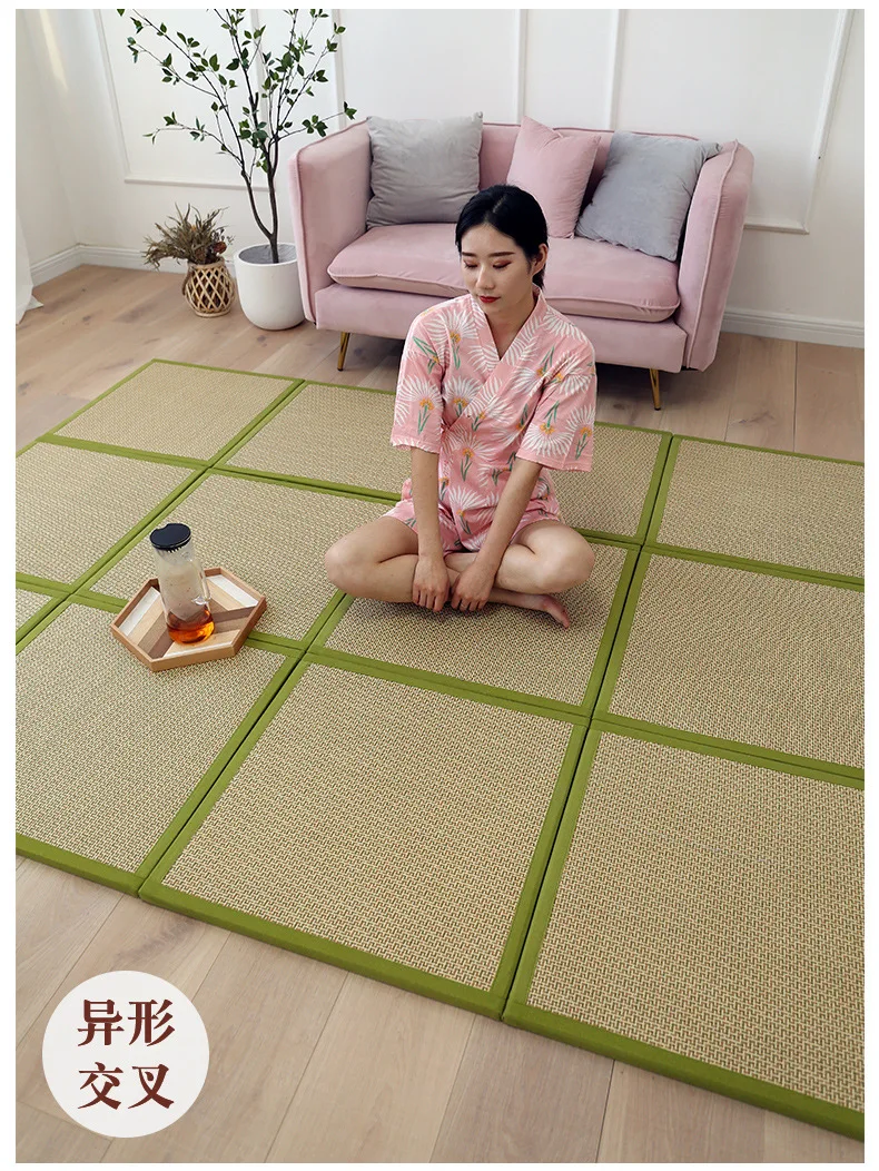 CUTICATE Round Japanese Style Thicken Floor Cushion Tatami Mat