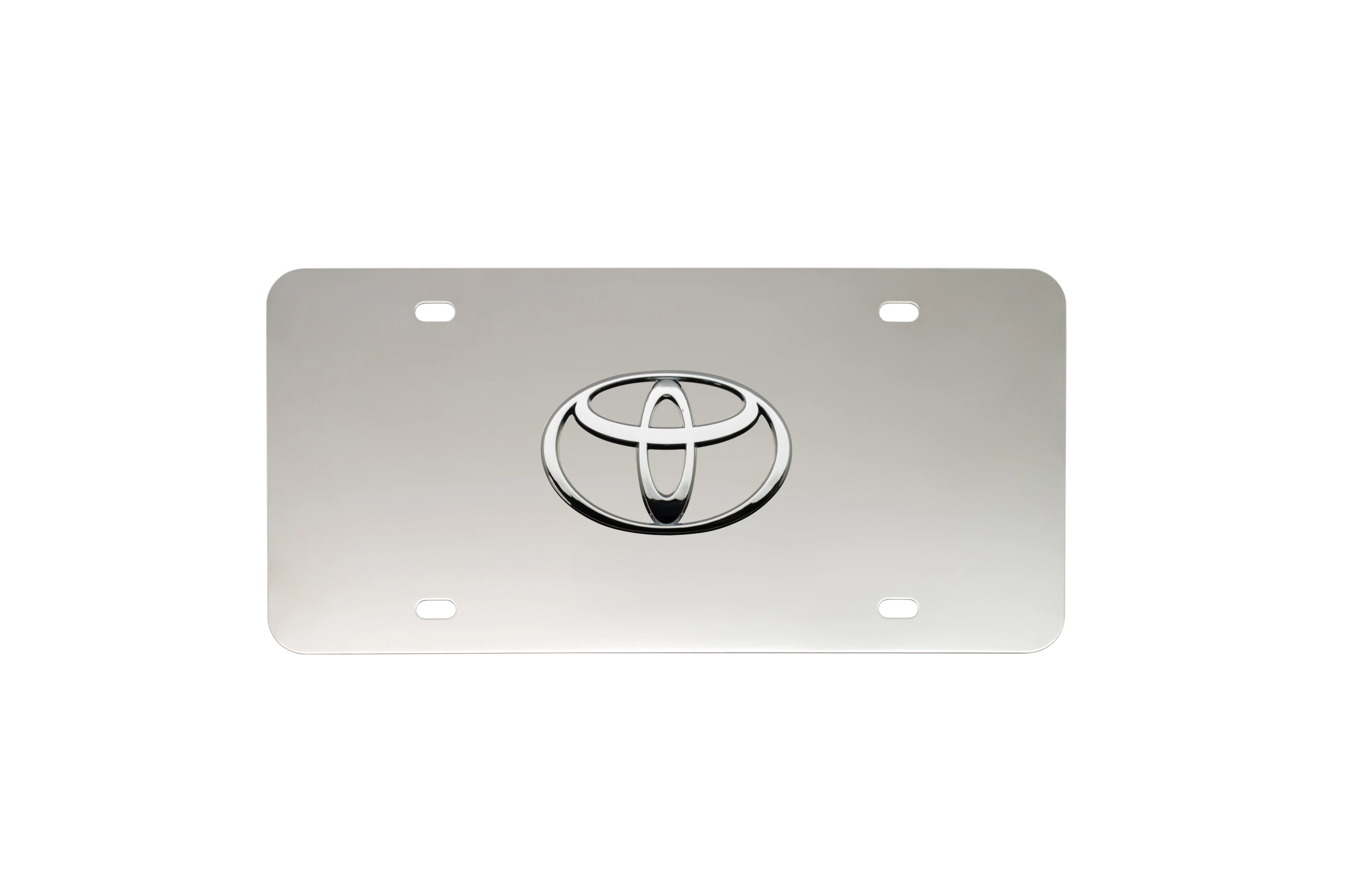 

XCCPJ Toyota Blank Chrome License Plate Frame for Car Number Stainless Steel USA Auto Number Plate Holder Cover Car Accessory