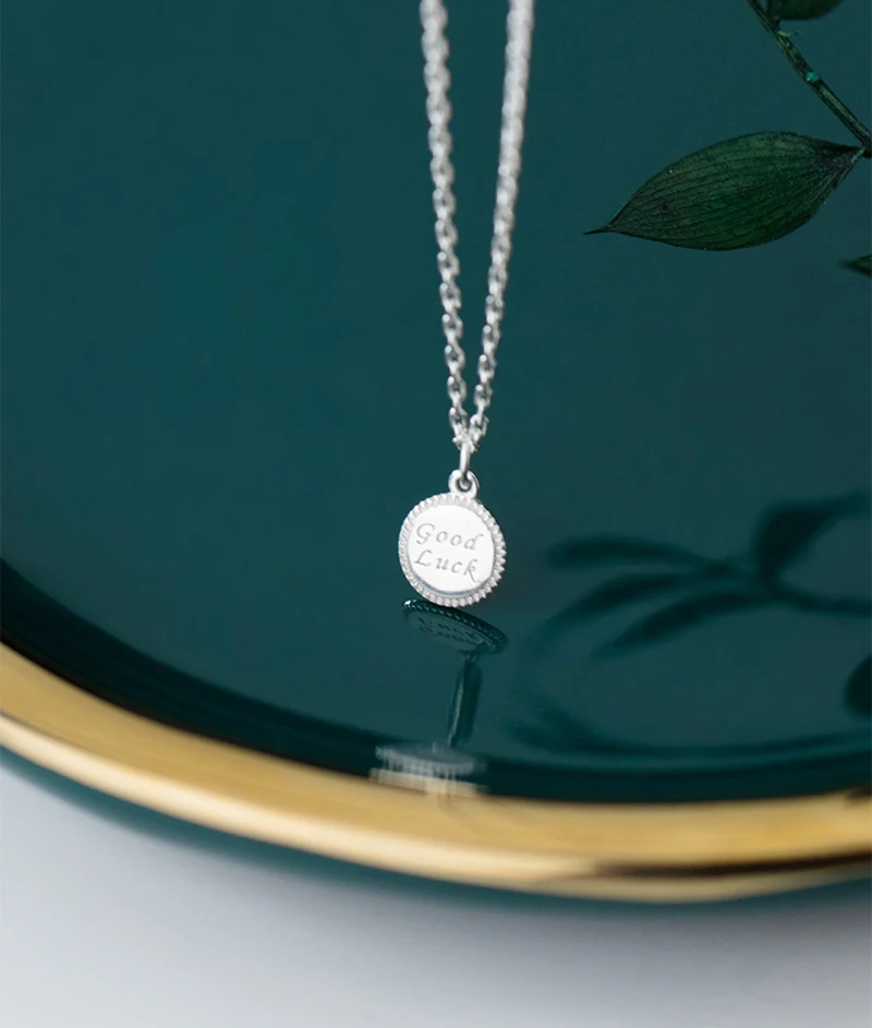 925 серебряные монеты ecklace панк серебряные ювелирные изделия удача колье-чокер богемные колье винтажная бижутерия Ромашка Колье в стиле бохо