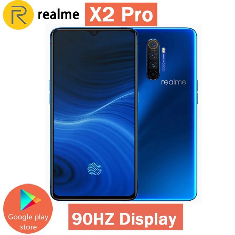 Realme X2 PRO 6 5 дюймов Супер AMOLED экран 8 ГБ + 128 Snapdragon 855 плюс Восьмиядерный 64 мп