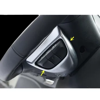 

For Honda CRV CR-V 2012 2013 2014 2015 2016 Car Cover ABS Chrome Steering Wheel Inner Interior Cruise Speed Trim Frame