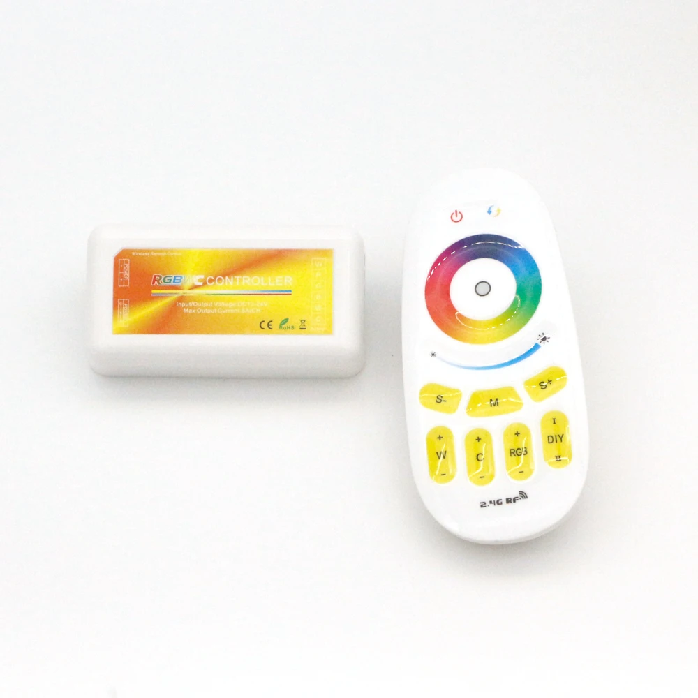 Сенсорный экран светодиодный rgb CCT RGBW Пульт управления 2,4G беспроводной DC12-24V сенсорный RF пульт дистанционного управления для RGB CCT RGBW светодиодные полосы света