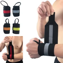 Sports Wristband Bandages Bracers Striped Pattern Support Training Weightlifting