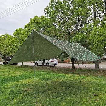 

Hot Sel Multi-function Tent Tarp Waterproof Heavy Duty Shade Sail Sun Canopies Outdoor 118x118 Inches for Travel Camping