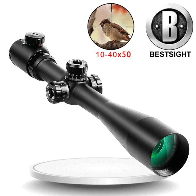 US $71.14 Bestsight 10-40X50 Tactical Optical Sniper Riflescope Long Eye Relief Rifle Scope Shotgun Sight Pis