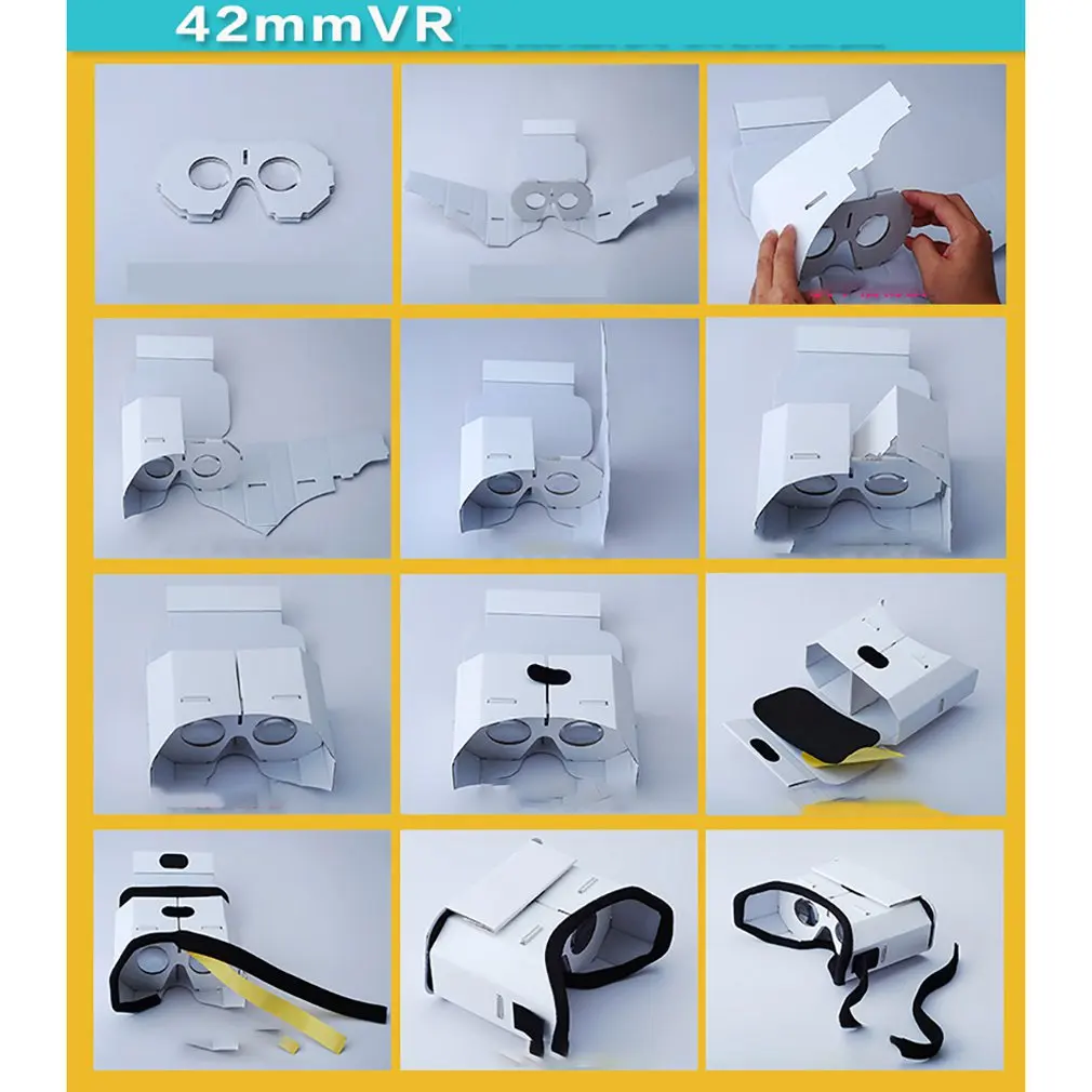 Diy Портативные Очки виртуальной реальности Google Cardboard 3D очки Vr коробка для 4 дюймов-6 дюймов смартфона