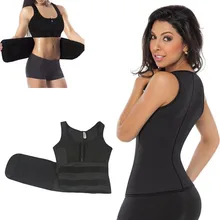 Tummy Waist Trainer Body Shaper Sweat Vest Tops Women Shapewear Ladies Neoprene Slimming Belt Burning Fat Fitness Shapers S-5XL