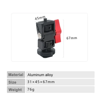 

1/4" Screw Stand Holder Hot Shoe Mount Adapter For DJI Osmo DSLR Camera Flash LED Light Monitor Gimbal Accessories