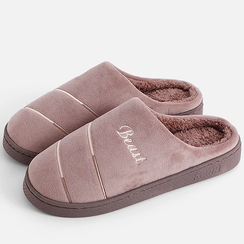 

Warm Winter Slippers Women Memory Foam Rubber Slippers Velvet Plush Fur Slippers Home Soft Sole Indoor Shoes Ladies