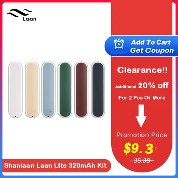 

Electronic Cigarettes Shanlaan Laan Lite Kit with 320mAh Battery 1.4ml Capacity 7.4W All-In-One Smoking Cartridge Vape Vaporizer