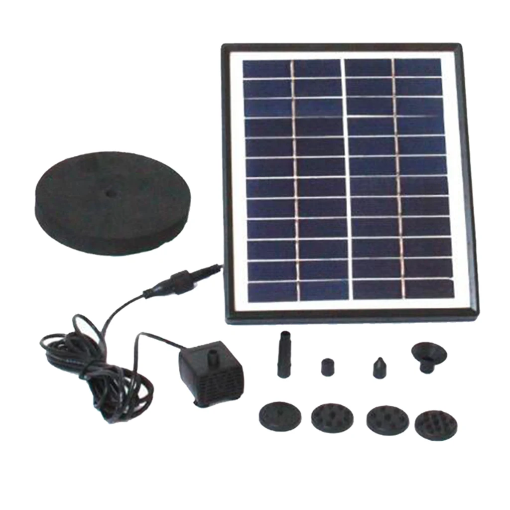 Solar Fountain Pump 12V 5W 200L/H Solar Pond Pump for Garden Pool Pond Aquarium