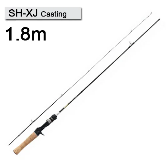 SH-XJ Casting 1.8m RoseWood 1,5 м 1,68 м 1,8 м высокочувствительная удочка для ловли на приманку, портативная ультра-светильник, спиннинговая Удочка с пробковой ручкой - Цвет: SH-XJ Casting 1.8m