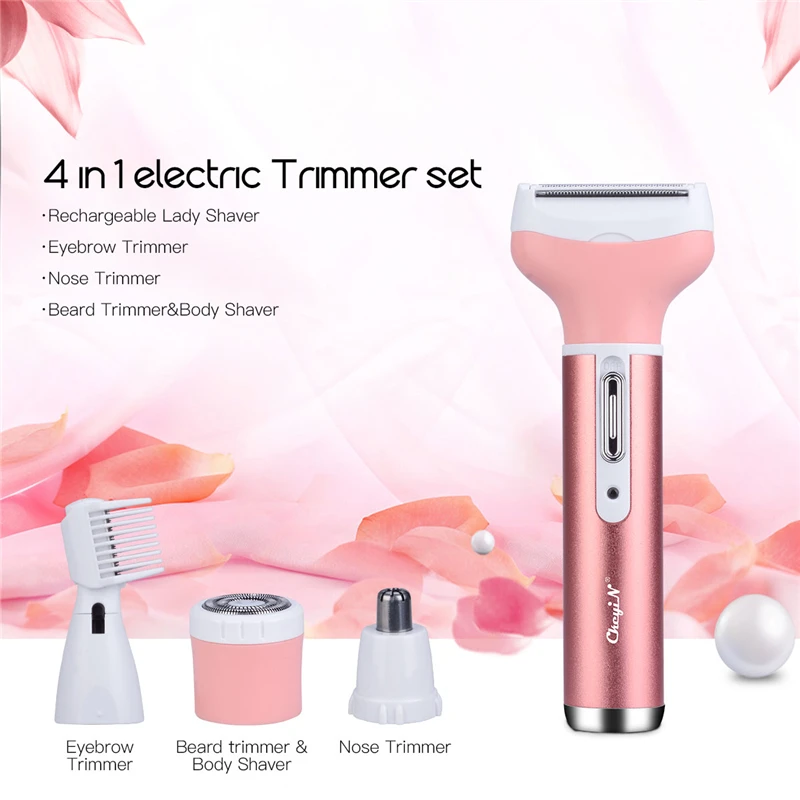 Mini Portable 4 in 1 Lady Shaver Multi-function Hair Removal Device Eyebrow Shaping Female Shaving