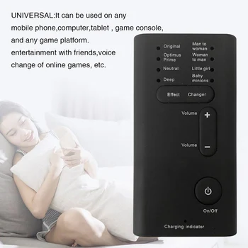 

Mobile Phone Voice Changer Sound Effects Portable Audio Calling Disguiser Adapter Gaming Universal External Handhold Karaoke