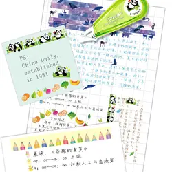 Kawaii украшение в виде панды лента милый мультфильм декоративная лента-корректор для детей школы Скрапбукинг дневник подарки канцелярские